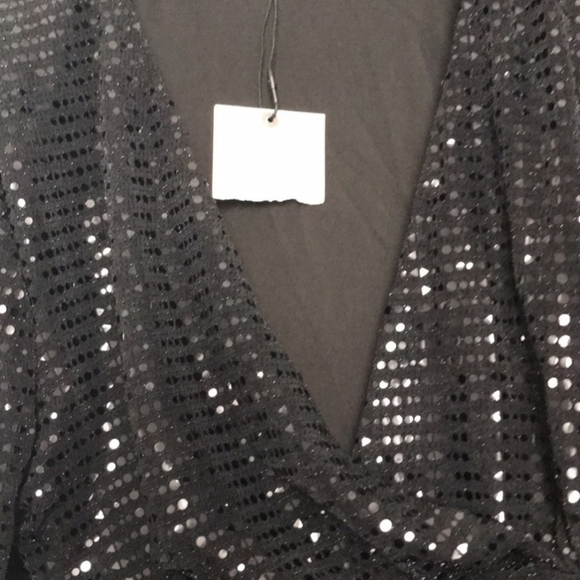 Brand new Black sequined, knee length dress. - Picture 3 of 3